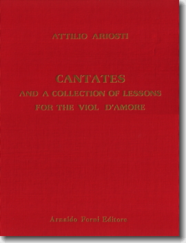 Cantatas and a Collection of Lessons for the viol d’amore, cover