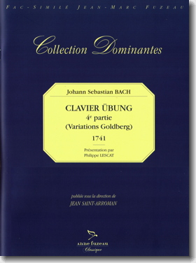 Bach, Clavier-Übung, part 4, BWV 988, cover