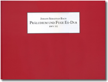 Bach, Prelude and Fugue in Eb BWV 552, cover