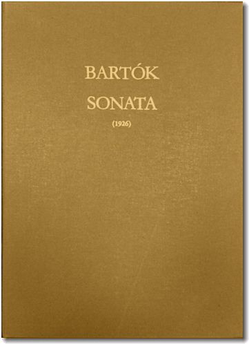Bartk, Sonata 1926, cover