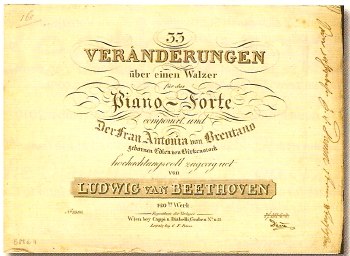 Beethoven Diabelli Variations op.120 (first edition)