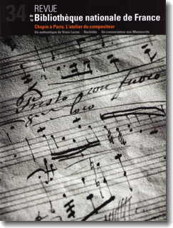 Dossier "Chopin à Paris. L'atelier du compositeur", cover
