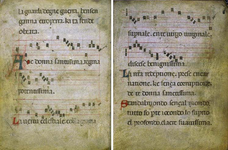 Laudario di Cortona, iblioteca del Comune e dellAccademia Etrusca, MS no.91