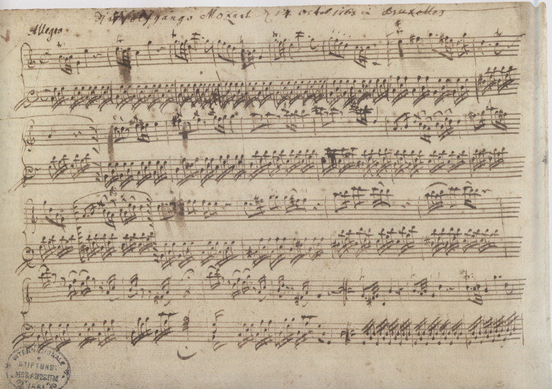 Mozart, Allegro in C-Dur fr Klavier K 6