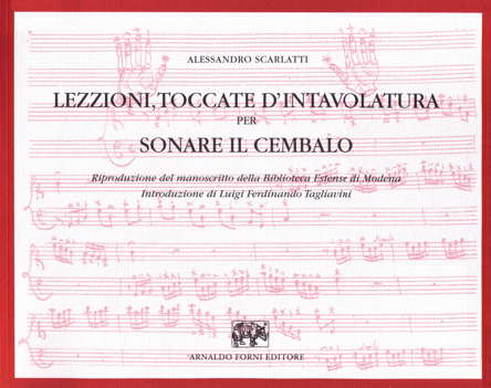 A. Scarlatti, Lezzioni, toccate d’intavolatura per sonare, cover