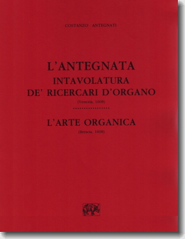 Antegnati, Intavolatura de’ ricercari d’organo, cover