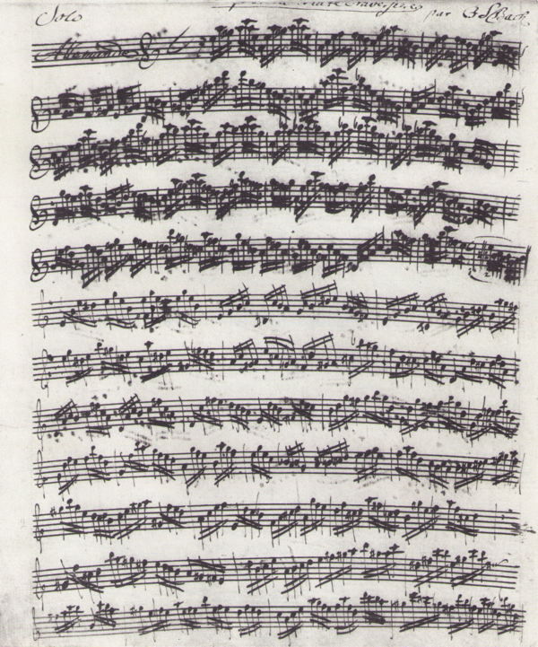 Bach. Partita in A minor for Flute BWV 1013