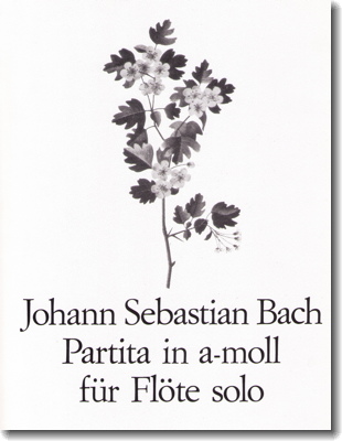 Bach. Partita in A minor for Flute BWV 1013, cover