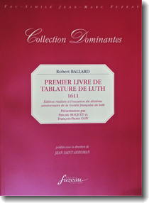Ballard, Premier livre de tablature de luth 1611, cover