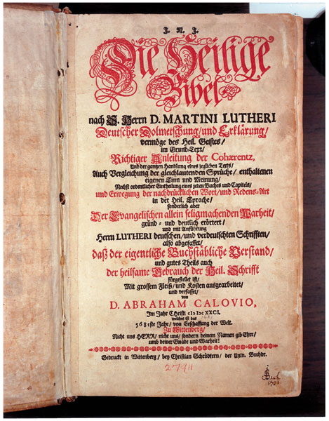 Bach's Bible, 1a