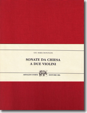 Bononcini. Sonate da chiesa a due violini, op.6, cover
