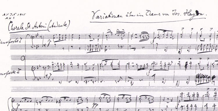 Brahms, Haydn Variations for Two Pianos op.56b