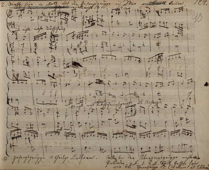 Anton Bruckner - Kitzler Sketchbook