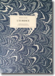 Caccini. L’Euridice, composta in musica, cover