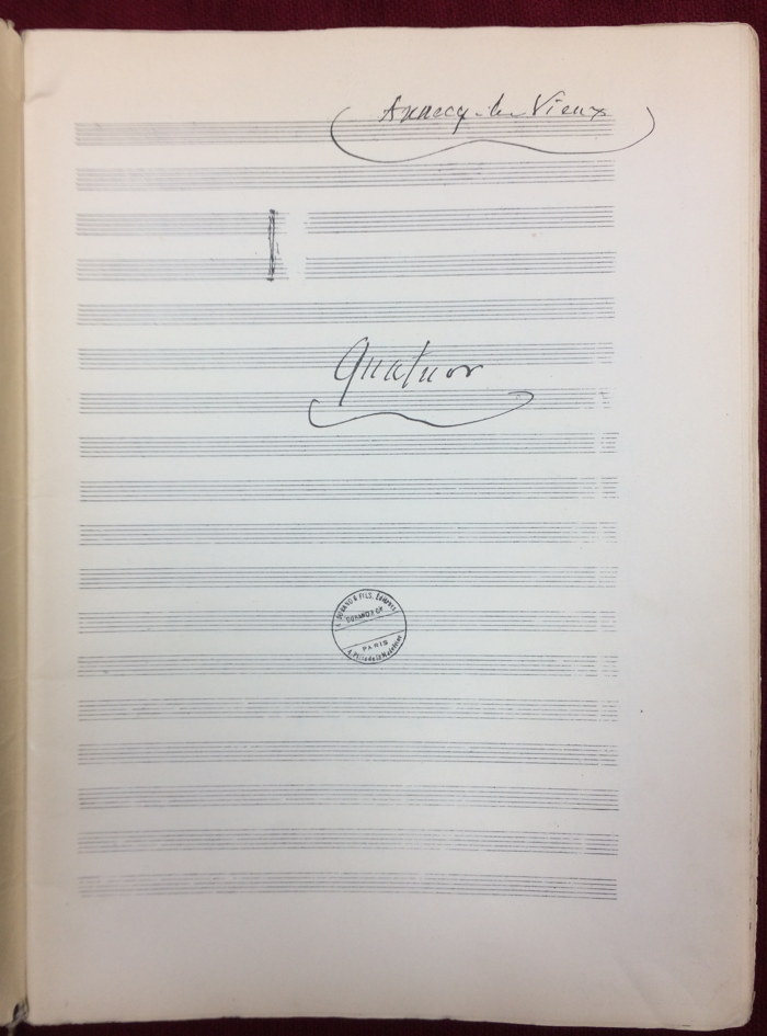 Faure, Quatuor op.121