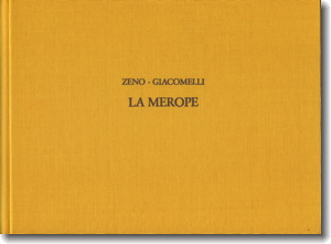 Giacomelli. La Merope, cover