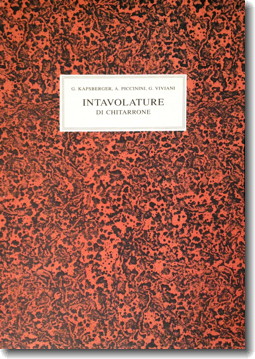 Intavolature di chitarrone. Mss. Modena, cover