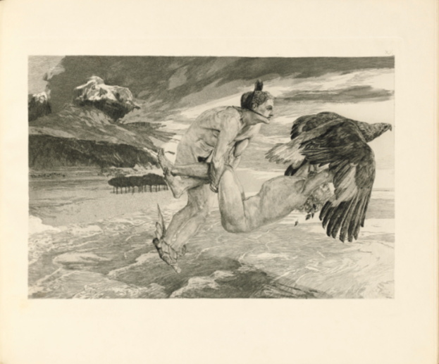 Max Klinger, Brahmsphantasie, The Abduction of Prometheus