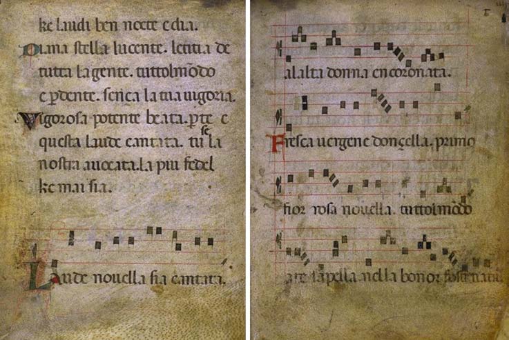 Laudario di Cortona, iblioteca del Comune e dell’Accademia Etrusca, MS no.91