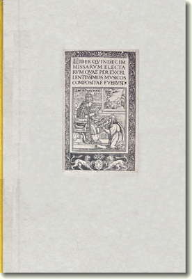 Andrea Antico Liber quindecim missarum, cover