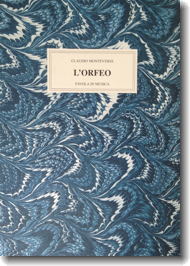 Monteverdi, L'Orfeo. Favola in musica, cover