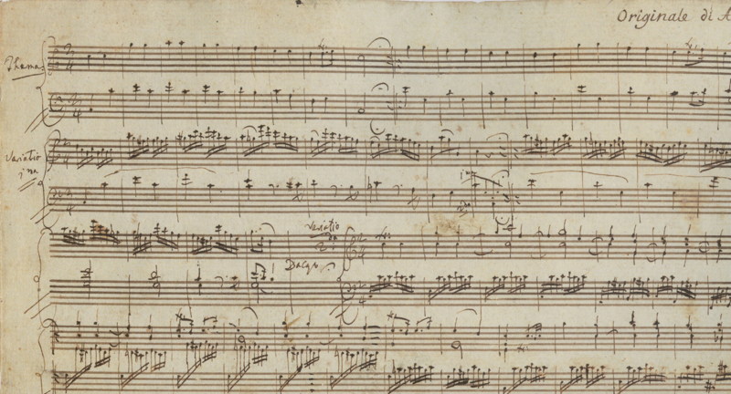 Mozart, Variationen für Klavier in C-Dur K 265