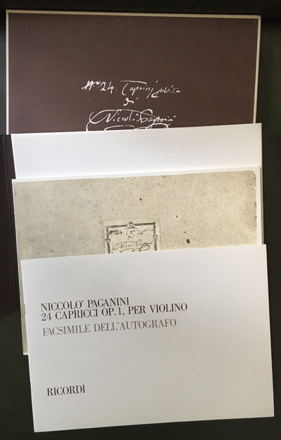 Paganini Capricci, cover