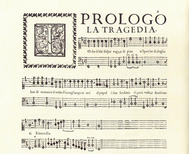 Peri. Le musiche sopra l’Euridice