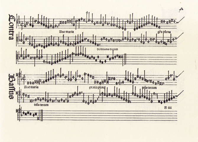 Petrucci. Harmonice mus. odhecaton A