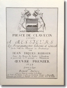 Robson, Piece de clavecin