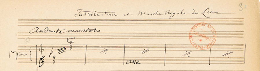 Saint-Saëns. The Carnival of the Animals. Facsimile of the Autograph  Manuscripts. Introduction Marie-Gabrielle Soret