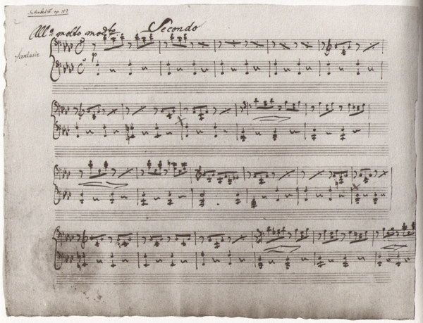 Schubert, Fantasy, 4 hands, D 940, F Minor