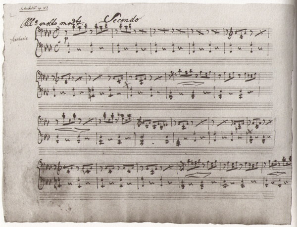 Schubert, Fantasy, 4 hands, D 940, F Minor