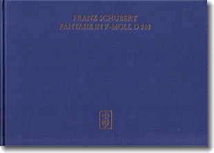 Schubert, Fantasy, 4 hands, D 940, F Minor, cover