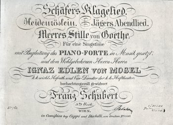 Schubert, Schäfers Klagelied