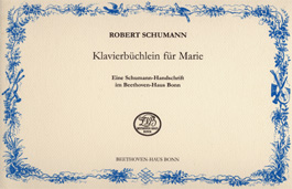 Schumann, Klavierbüchlein für Marie, cover