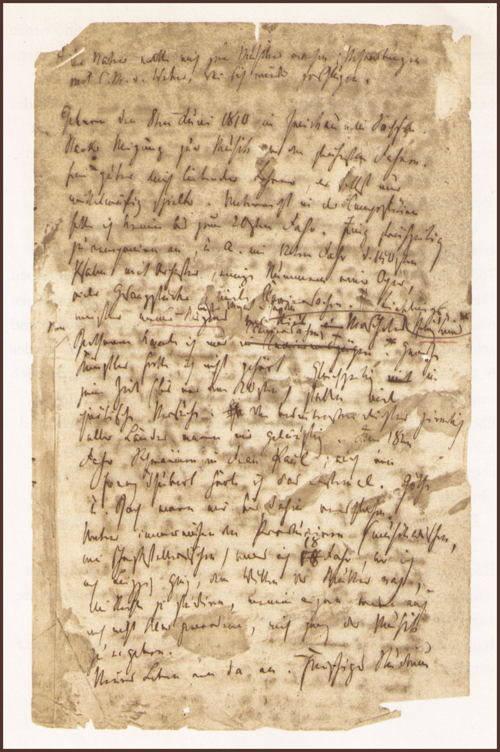 Robert Schumann. Selbstbiographische Notizen