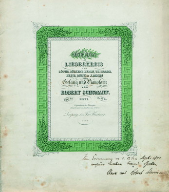 Schumann,
                                  Myrthen op.25