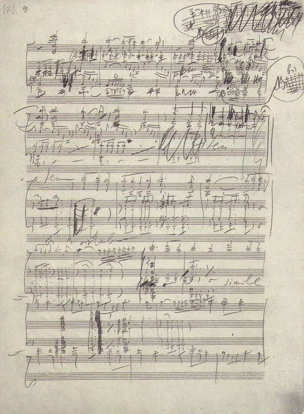 Tchaikovski, Symphony No.6 in B Minor Pathtique Op.74, sketches