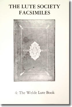 The Welde Lute Book, cover
